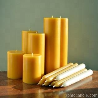 Home Decoration Yellow Color Natural Beeswax Pillar Candle Yfeqkcn3qjr.jpg