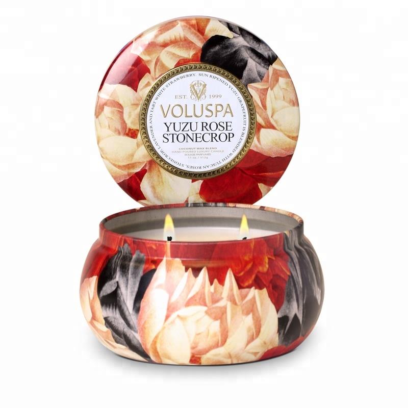 Wholesale Flower Jasmine Lotus Scented Soy Wax Travel Gift Decorative Aroma Tin Box Candle Zjcxlrbf3pu.jpg
